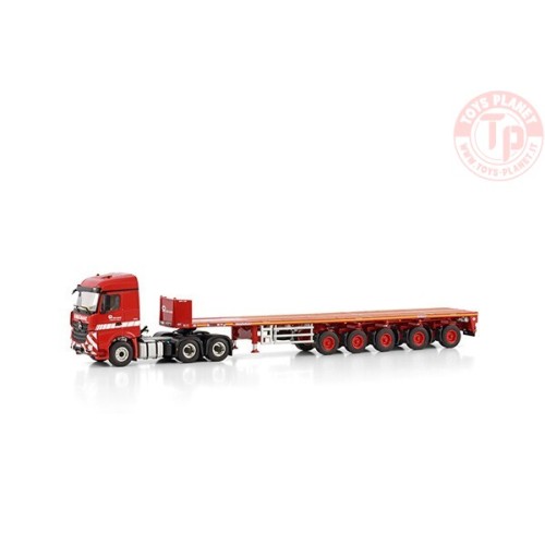 MERCEDES-BENZ AROCS MP4 STREAM SPACE 6X4 BALLAST TRAILER - 5 AXLE RIGA MAINZ WSI 01-4190 WSI MODELS