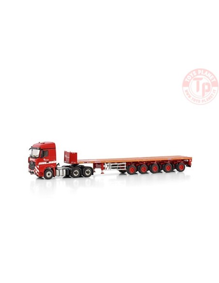 MERCEDES-BENZ AROCS MP4 STREAM SPACE 6X4 BALLAST TRAILER - 5 AXLE RIGA MAINZ WSI 01-4190 WSI MODELS