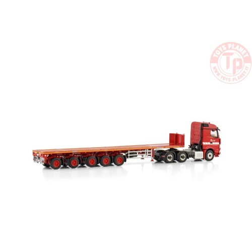MERCEDES-BENZ AROCS MP4 STREAM SPACE 6X4 BALLAST TRAILER - 5 AXLE RIGA MAINZ WSI 01-4190 WSI MODELS