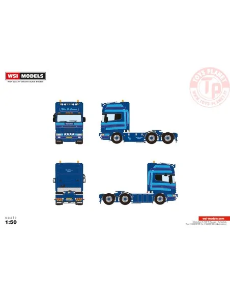 SCANIA R4 TOPLINE 6X2 TAG AXLE EBBE K JENSEN WSI 1-01-4042 WSI MODELS