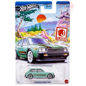 '81 TOYOTA STARLET KP61 1/64 HOT WHEELS HRT02 HOT WHEELS
