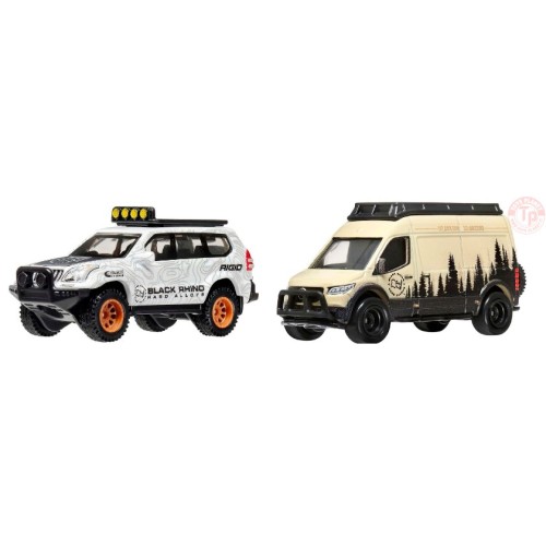 '05 TOYOTA LAND CRUISER PRADO-MERCEDES-BENZ SPRINTER TOURER 1/64 HOT WHEELS HRR76 HOT WHEELS