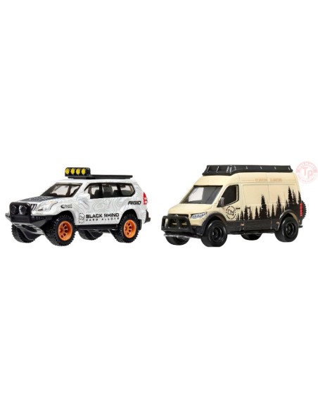 '05 TOYOTA LAND CRUISER PRADO-MERCEDES-BENZ SPRINTER TOURER 1/64 HOT WHEELS HRR76 HOT WHEELS