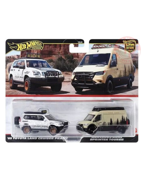 '05 TOYOTA LAND CRUISER PRADO-MERCEDES-BENZ SPRINTER TOURER 1/64 HOT WHEELS HRR76 HOT WHEELS