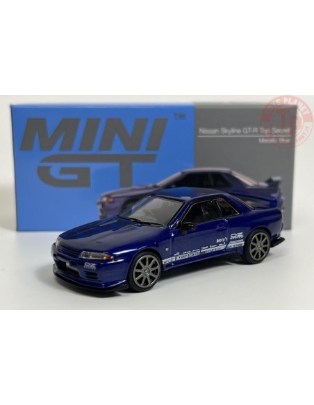 NISSAN SKYLINE GT-R TOP SECRET-METALLIC BLUE 1/64 MGT00589-R Mini Gt