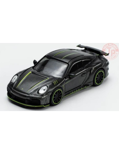 PORSCHE 992 STINGER GTR CARBON EDITION-BLACK 1/64 PR64-17 POP RACE