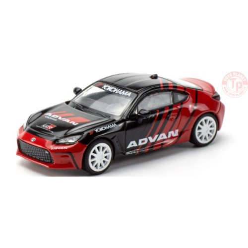 TOYOTA GR86 "ADVAN"-RED/BLACK 1/64 PR64-24 POP RACE
