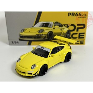 PORSCHE RWB 997-YELLOW 1/64 PR64-14 POP RACE