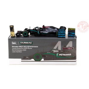 MERCEDES-AMG F1 W11 EQ PERFORMANCE-TURKISH GRAND PRIX 2020 WINNER WORLD CHAMPION 2020-LEWIS HAMILTON-BLACK 1/64 T64G-F036-LH3...