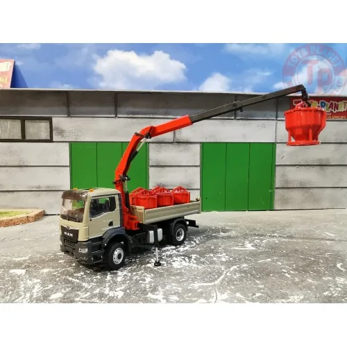 benna per calcestruzzo rossa in metallo TP 0111 FIGURINI E ACCESSORI