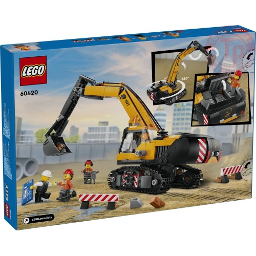 Escavatore da cantiere giallo LEGO CITY 60420 LEGO