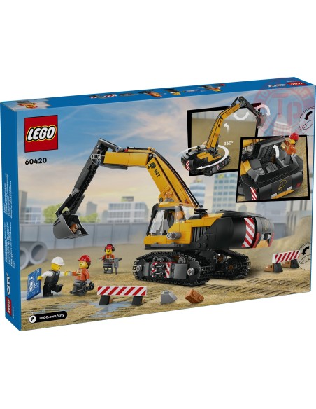 Escavatore da cantiere giallo LEGO CITY 60420 LEGO Escavatore da cantiere giallo LEGO CITY 60420 LEGO