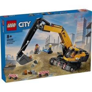 Escavatore da cantiere giallo LEGO CITY 60420 LEGO