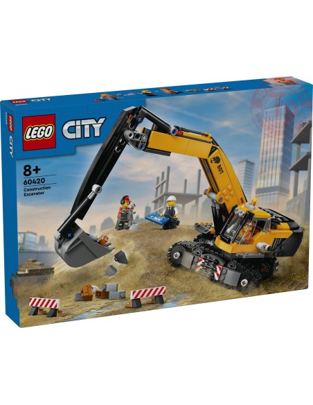Escavatore da cantiere giallo LEGO CITY 60420 LEGO