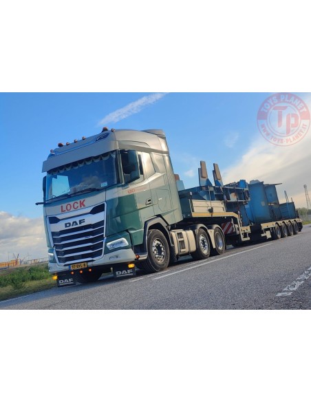 DAF XG 6X2 TWIN STEER SEMI LOW LOADER - 4 AXLE LOCK TRANSPORT WSI 01-4411 WSI MODELS