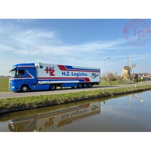 DAF XG+ 4x2 with 3-axle reefer trailer HZ Logistics TEKNO 84286 TEKNO