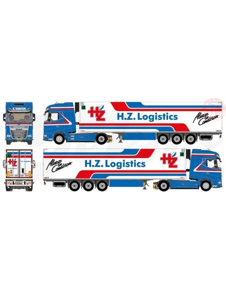 DAF XG+ 4x2 with 3-axle reefer trailer HZ Logistics TEKNO 84286 TEKNO DAF XG+ 4x2 with 3-axle reefer trailer HZ Logistics TEKNO 84286 TEKNO