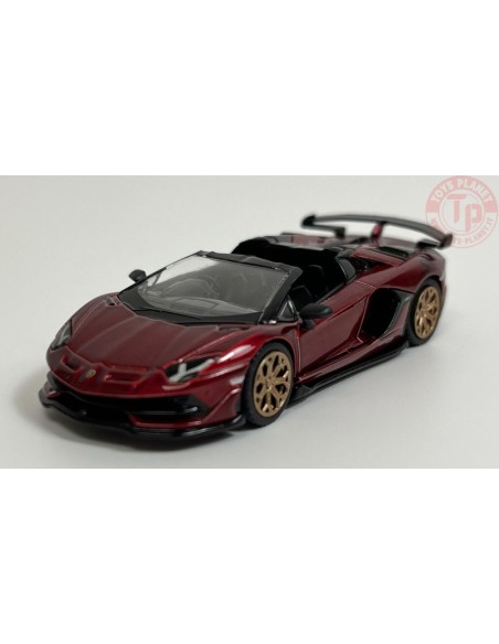 LAMBORGHINI AVENTADOR SVJ ROADSTER-ROSSO EFESTO 1/64 MGT00506-R MINI GT