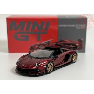 LAMBORGHINI AVENTADOR SVJ ROADSTER-ROSSO EFESTO 1/64 MGT00506-R MINI GT
