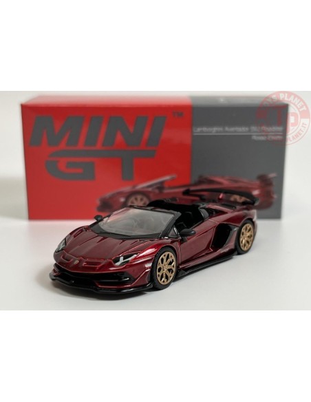 LAMBORGHINI AVENTADOR SVJ ROADSTER-ROSSO EFESTO 1/64 MGT00506-R MINI GT