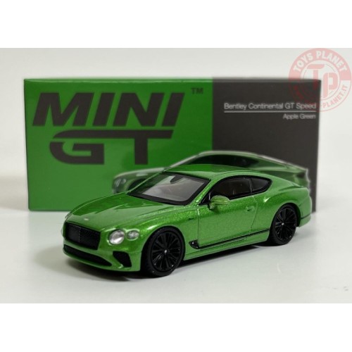 BENTLEY CONTINENTAL GT SPEED 2022-APPLE GREEN 1/64 MGT00473-R MINI GT