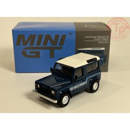LAND ROVER DEFENDER 30 COUNTY WAGON-STRATOS BLUE 1/64 MGT00353-L MINI GT