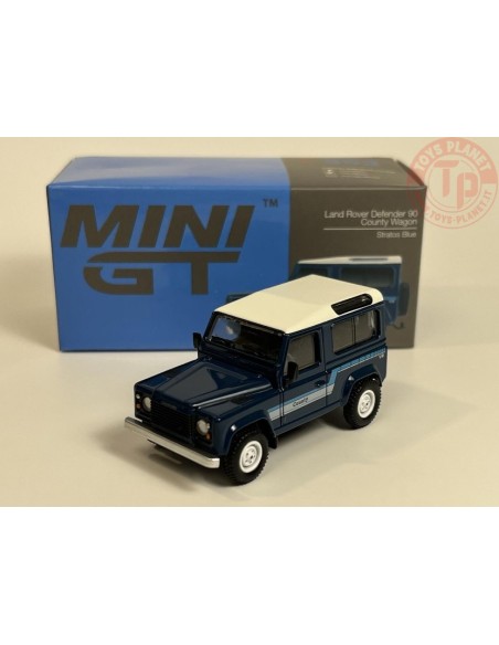 LAND ROVER DEFENDER 30 COUNTY WAGON-STRATOS BLUE 1/64 MGT00353-L MINI GT