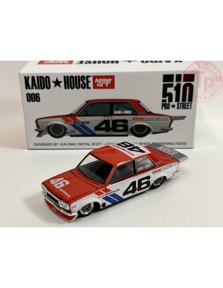 DATSUN 510 PRO STREET BRE510 V2-RED/WHITE-BLUE 1/64 KHMG006 Mini Gt