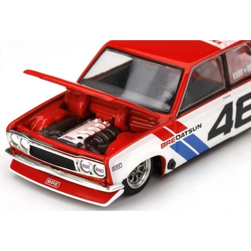 DATSUN 510 PRO STREET BRE510 V2-RED/WHITE-BLUE 1/64 KHMG006 Mini Gt