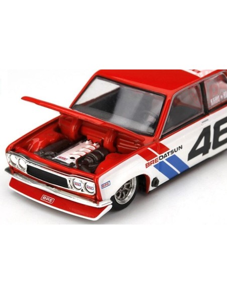 DATSUN 510 PRO STREET BRE510 V2-RED/WHITE-BLUE 1/64 KHMG006 Mini Gt