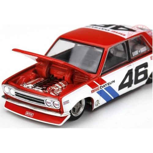DATSUN 510 PRO STREET BRE510 V1-RED/WHITE/BLUE 1/64 KHMG005 MINI GT