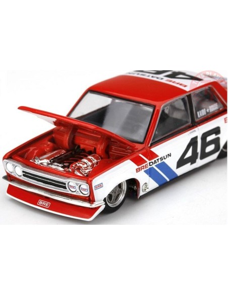DATSUN 510 PRO STREET BRE510 V1-RED/WHITE/BLUE 1/64 KHMG005 MINI GT