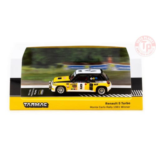RENAULT 5 TURBO-MONTE CARLO RALLY 1981 WINNER J.RAGNOTTI/J.M ANDRIE-YELLOW/WHITE/BLACK 1/64 T64-TL060-81MCR09 TARMAC WORKS