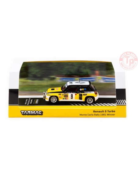 RENAULT 5 TURBO-MONTE CARLO RALLY 1981 WINNER J.RAGNOTTI/J.M ANDRIE-YELLOW/WHITE/BLACK 1/64 T64-TL060-81MCR09 TARMAC WORKS