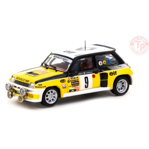 RENAULT 5 TURBO-MONTE CARLO RALLY 1981 WINNER J.RAGNOTTI/J.M ANDRIE-YELLOW/WHITE/BLACK 1/64 T64-TL060-81MCR09 TARMAC WORKS