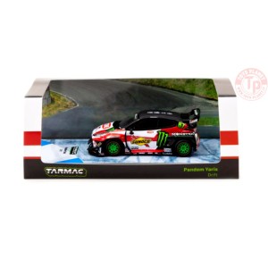 PANDEM YARIS DRIFT-BLACK/RED 1/64 T64-080-MON TARMAC WORKS