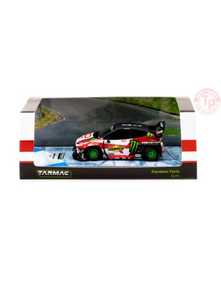PANDEM YARIS DRIFT-BLACK/RED 1/64 T64-080-MON TARMAC WORKS