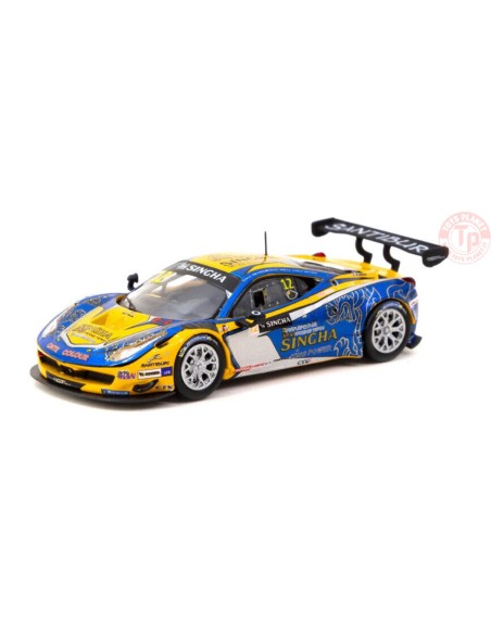 FERRARI 458 ITALIA GT3-GT ASIA 2016-C.VAN DAM/P.BHIROMBHAKDI-BLUE/YELLOW 1/64 T64-074-16GTA12 TARMAC WORKS