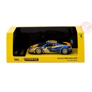 FERRARI 458 ITALIA GT3-GT ASIA 2016-C.VAN DAM/P.BHIROMBHAKDI-BLUE/YELLOW 1/64 T64-074-16GTA12 TARMAC WORKS