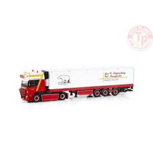DAF XF SUPER SPACE CAB MY2017 4X2 TRIDEC REEFER TRAILER - 3 AXLE JAN C. SWIJNENBURG WSI 01-4247 WSI MODELS