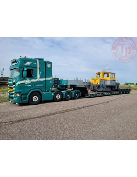 SCANIA R HIGHLINE CR20H 8X4 EURO LOWLOADER - 4 AXLE G.L. DE HAAN WSI 01-4062 WSI MODELS SCANIA R HIGHLINE CR20H 8X4 EURO LOWLOADER - 4 AXLE G.L. DE HAAN WSI 01-4062 WSI MODELS