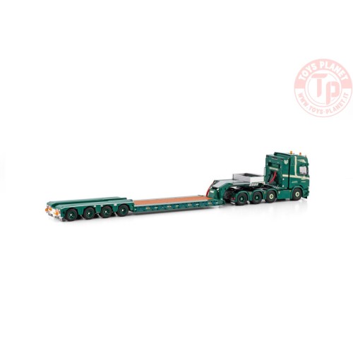 SCANIA R HIGHLINE CR20H 8X4 EURO LOWLOADER - 4 AXLE G.L. DE HAAN WSI 01-4062 WSI MODELS
