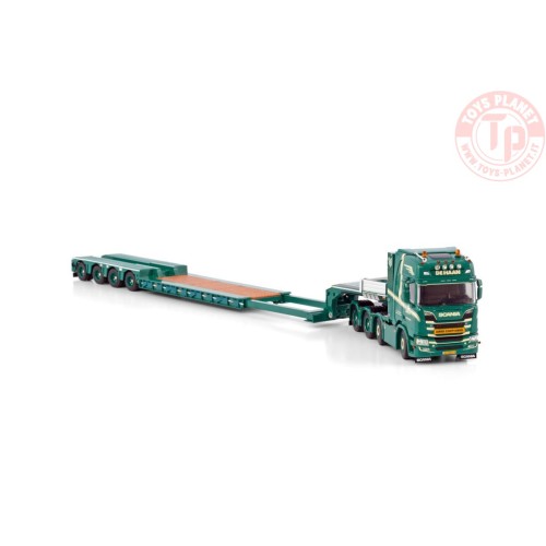 SCANIA R HIGHLINE CR20H 8X4 EURO LOWLOADER - 4 AXLE G.L. DE HAAN WSI 01-4062 WSI MODELS