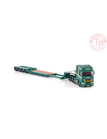 SCANIA R HIGHLINE CR20H 8X4 EURO LOWLOADER - 4 AXLE G.L. DE HAAN WSI 01-4062 WSI MODELS SCANIA R HIGHLINE CR20H 8X4 EURO LOWLOADER - 4 AXLE G.L. DE HAAN WSI 01-4062 WSI MODELS