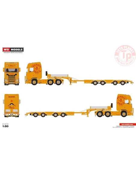 SCANIA S HIGHLINE CS20H 6X2 TWINSTEER BROSHUIS WHEEL WELL SEMI LOWLOADER - 4 AXLE - EINHAUS WSI 01-4117 WSI MODELS SCANIA S HIGHLINE CS20H 6X2 TWINSTEER BROSHUIS WHEEL WELL SEMI LOWLOADER - 4 AXLE - EINHAUS WSI 01-4117 WSI MODELS