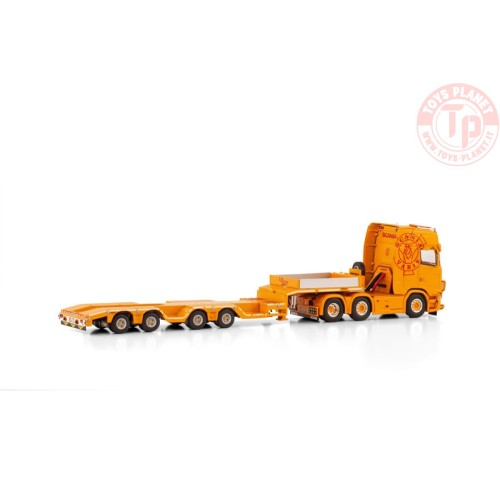 SCANIA S HIGHLINE CS20H 6X2 TWINSTEER BROSHUIS WHEEL WELL SEMI LOWLOADER - 4 AXLE - EINHAUS WSI 01-4117 WSI MODELS