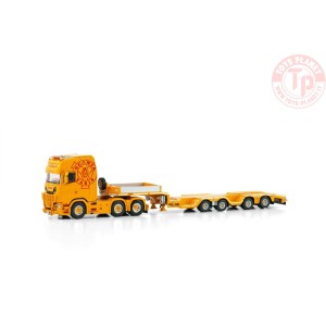 SCANIA S HIGHLINE CS20H 6X2 TWINSTEER BROSHUIS WHEEL WELL SEMI LOWLOADER - 4 AXLE - EINHAUS WSI 01-4117 WSI MODELS