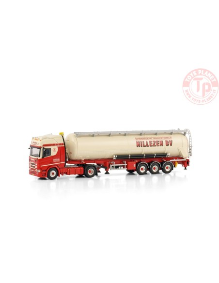 SCANIA R HIGHLINE CR20H 4X2 TIPPER BULK TRAILER - 3 AXLE NILLEZEN TRANSPORT WSI 01-4263 WSI MODELS