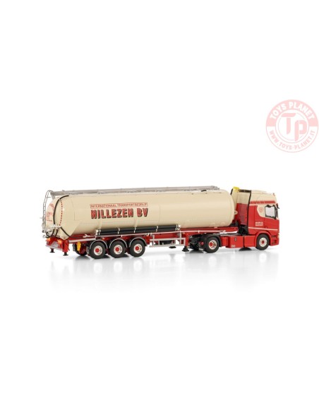 SCANIA R HIGHLINE CR20H 4X2 TIPPER BULK TRAILER - 3 AXLE NILLEZEN TRANSPORT WSI 01-4263 WSI MODELS
