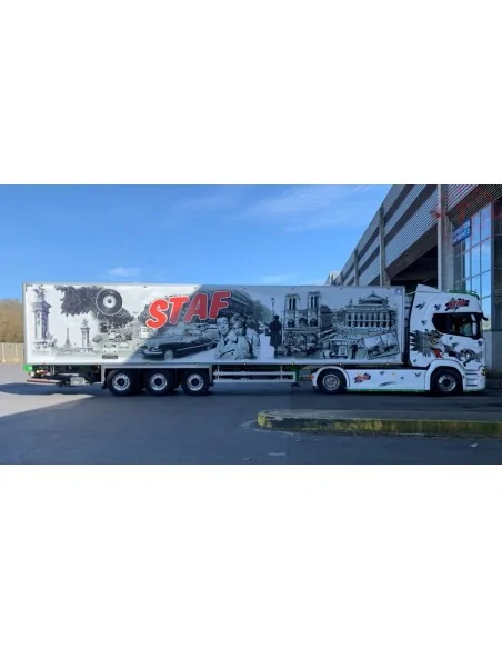SCANIA R HIGHLINE CR20H 4X2 REEFER TRAILER - 3 AXLE STAF WSI 01-4283 WSI MODELS SCANIA R HIGHLINE CR20H 4X2 REEFER TRAILER - 3 AXLE STAF WSI 01-4283 WSI MODELS
